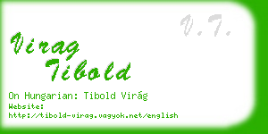 virag tibold business card